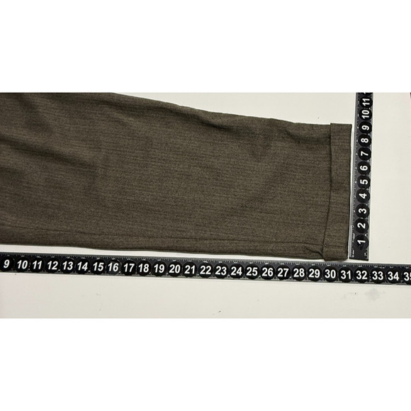 Polo Ralph Lauren Dress Pants Mens 36X32 Gray Wool Pleated Cuffed Actual 36X31 - Picture 4 of 9